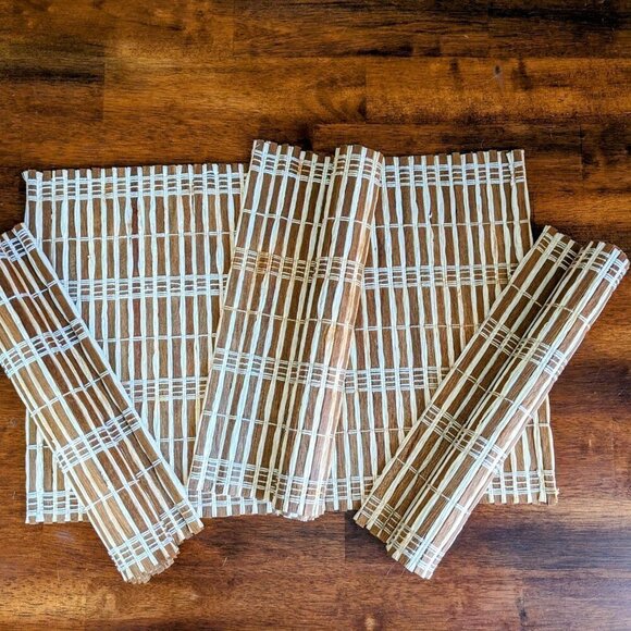Bamboo Sushi Roller Placemat Set - Picture 8 of 8